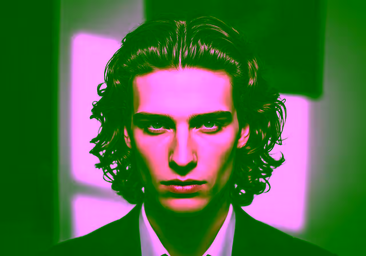 Curly Middle Part — curly hairstyle for men in 2026