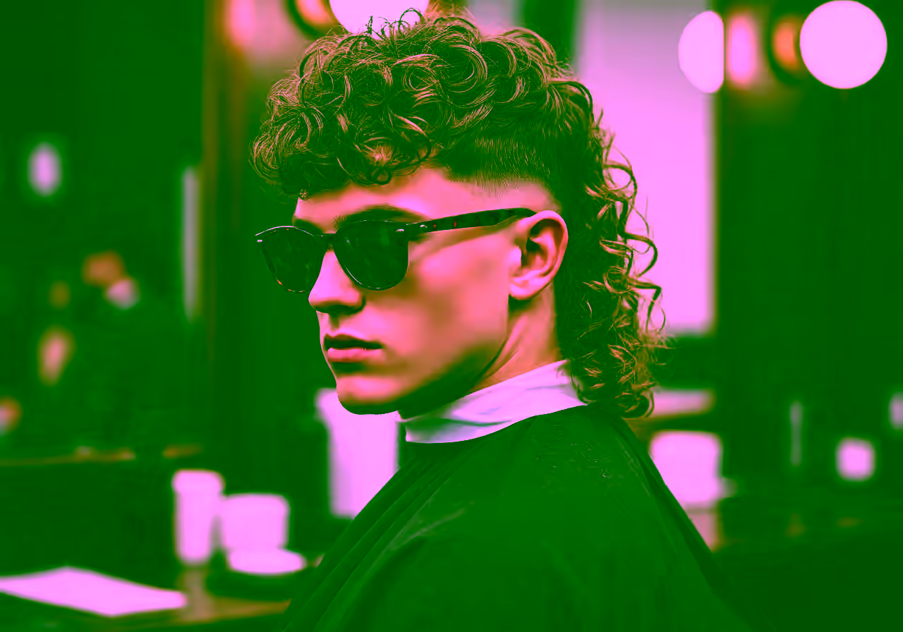 Curly Mullet — curly hairstyle for men in 2026