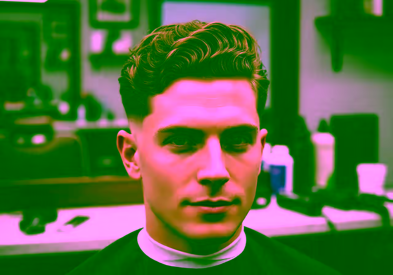 Curly Waves Fade — curly hairstyle for men in 2026