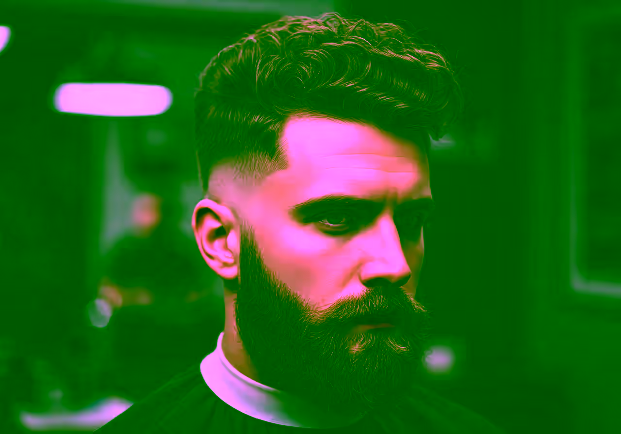 Curly with Beard — curly hairstyle for men in 2026