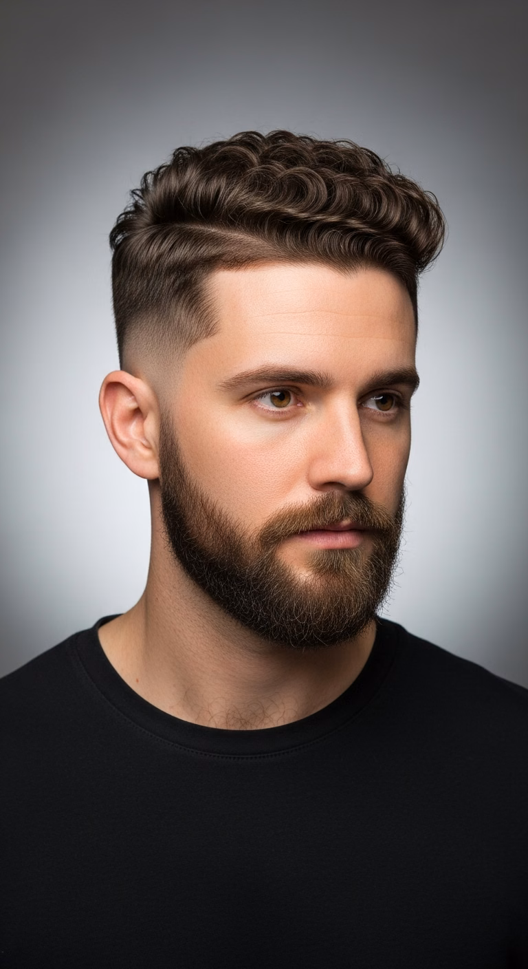 Bald Fade Beard Focus Embrace — for men experiencing hair loss or thinning in 2026