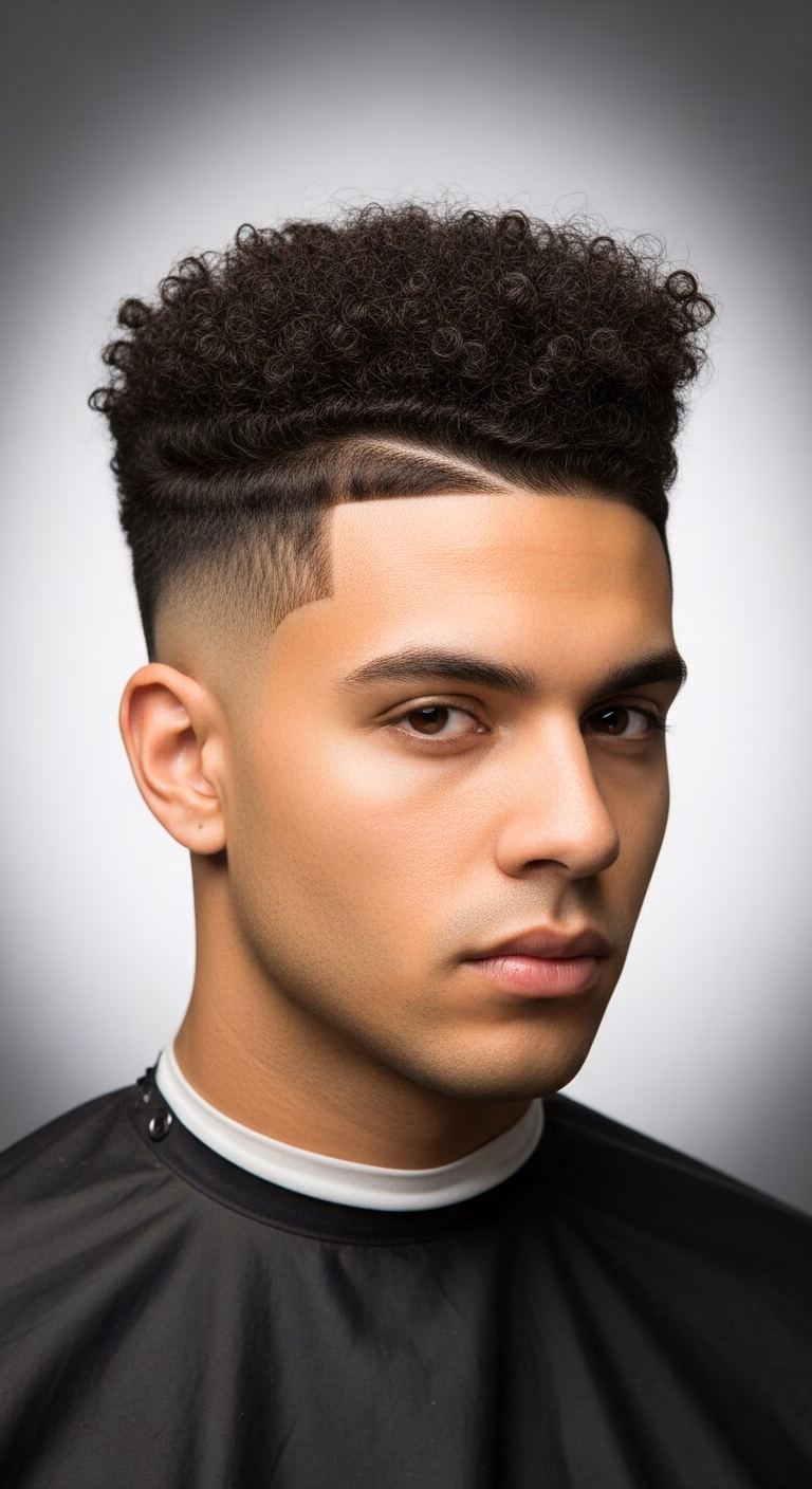 Coily 4c Curly High Top Fade