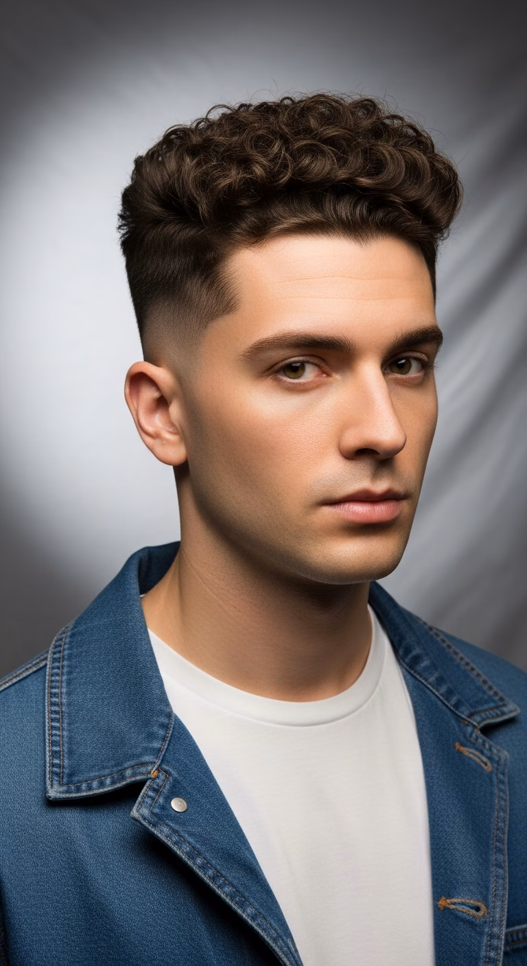 Drop Fade Volume Top — for men with diamond face shapes in 2026