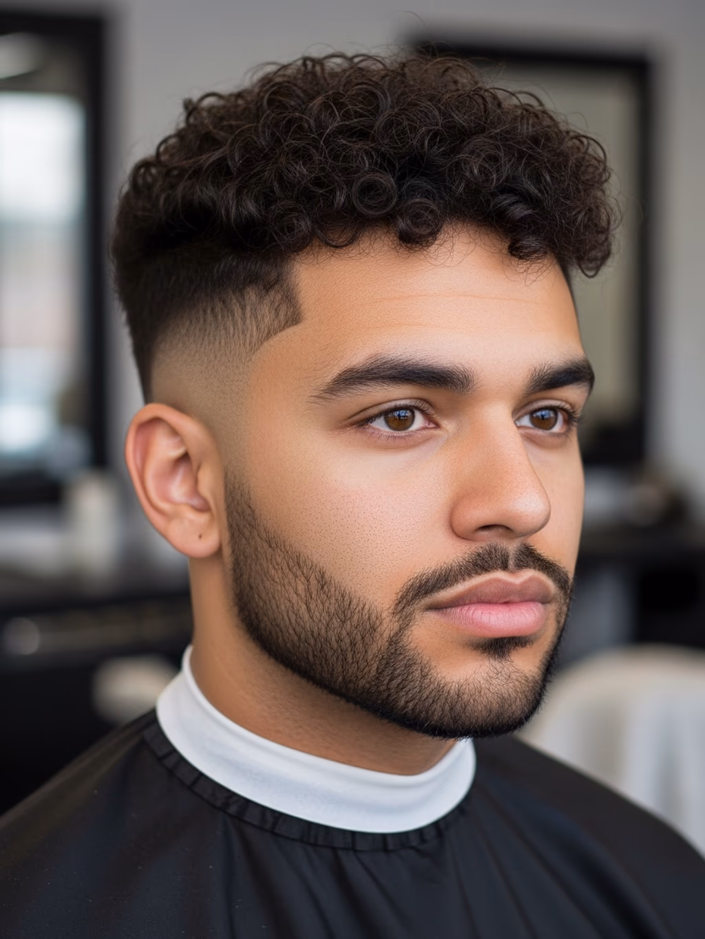 Faded Curly High Top Fade — curly high top fade for men in 2026