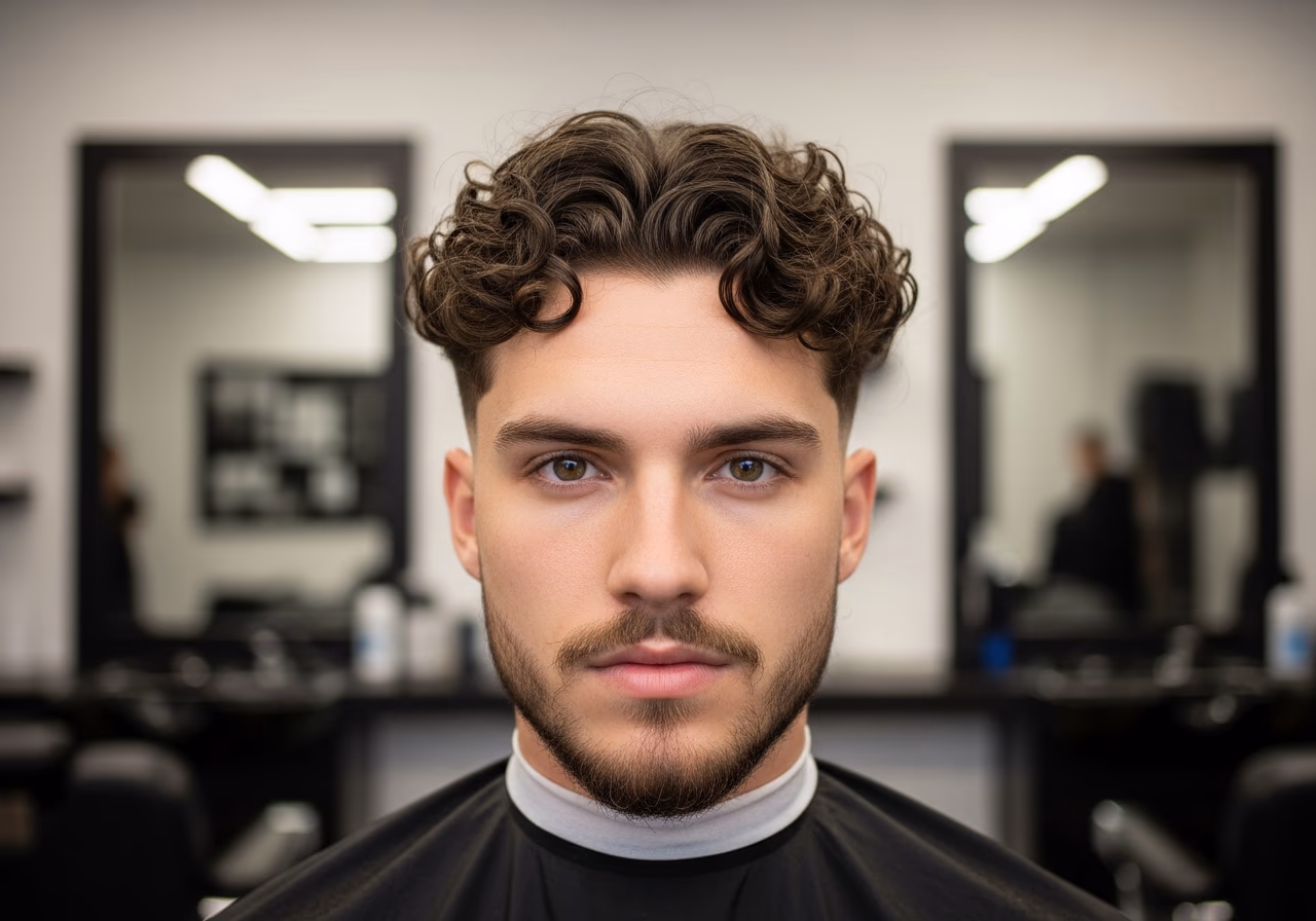 Curly Curtains Haircut — curtains haircut and middle part for men in 2026