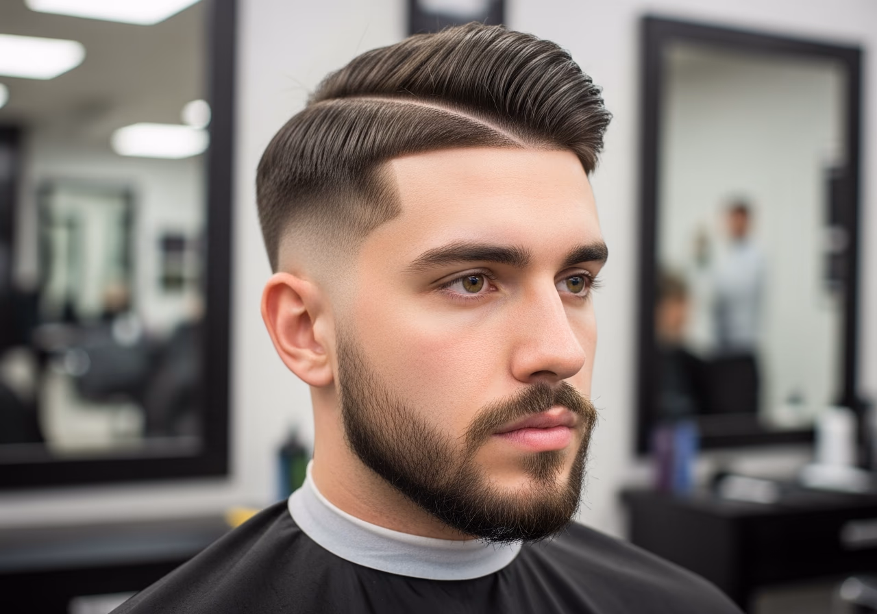 Curtains with Hard Part — curtains haircut and middle part for men in 2026