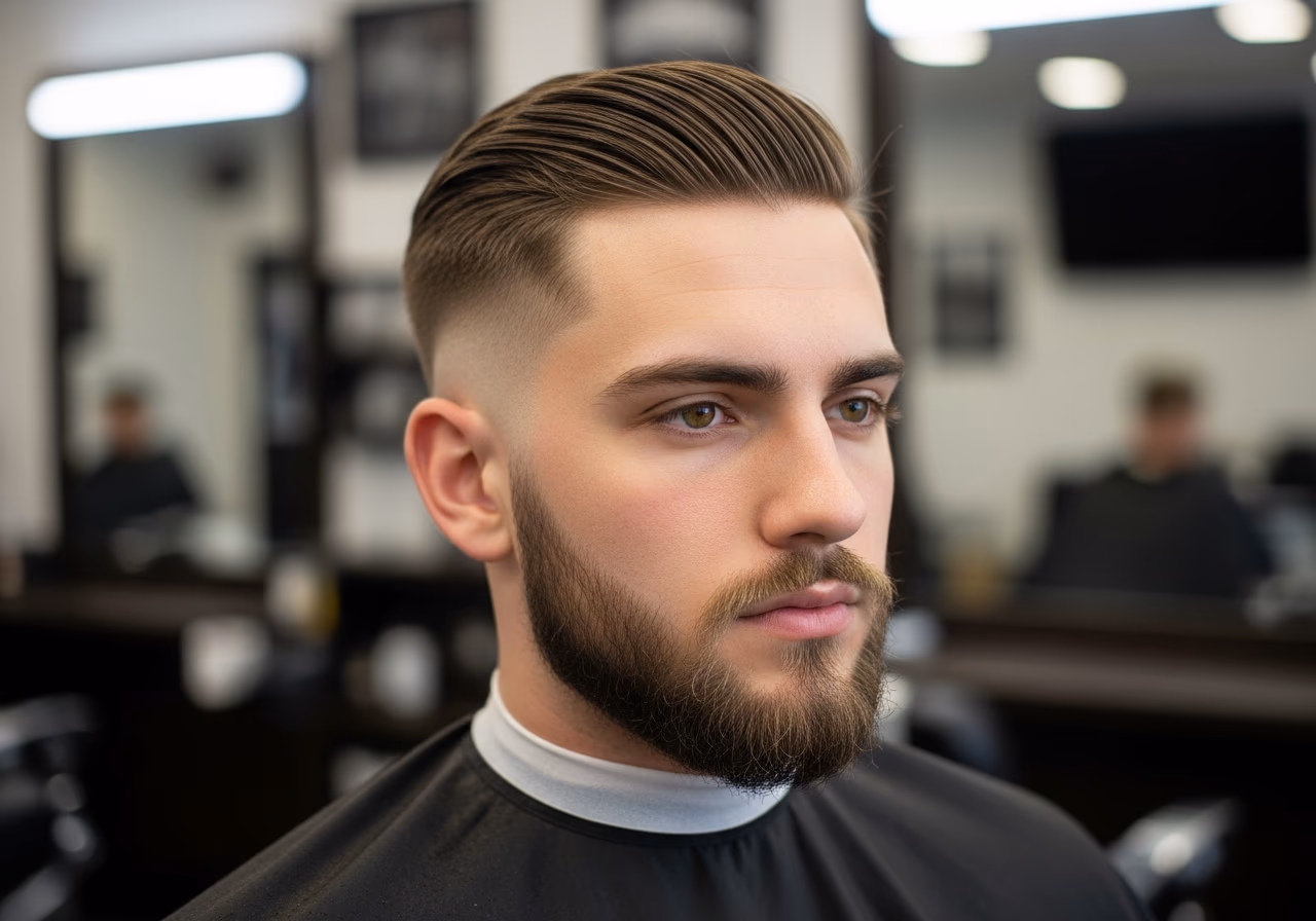 Curtains with Side Fade — curtains haircut and middle part for men in 2026