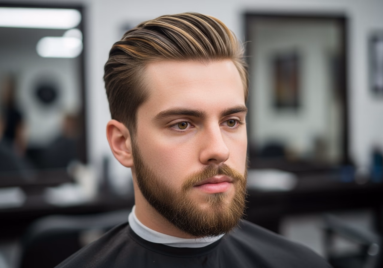Curtains with Streaks — curtains haircut and middle part for men in 2026