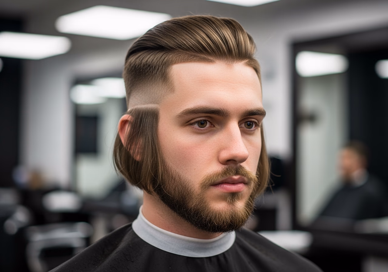 Curtains with Taper — curtains haircut and middle part for men in 2026