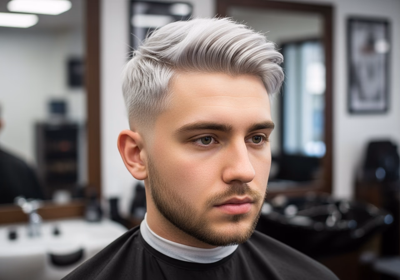 Platinum Curtains Haircut — curtains haircut and middle part for men in 2026