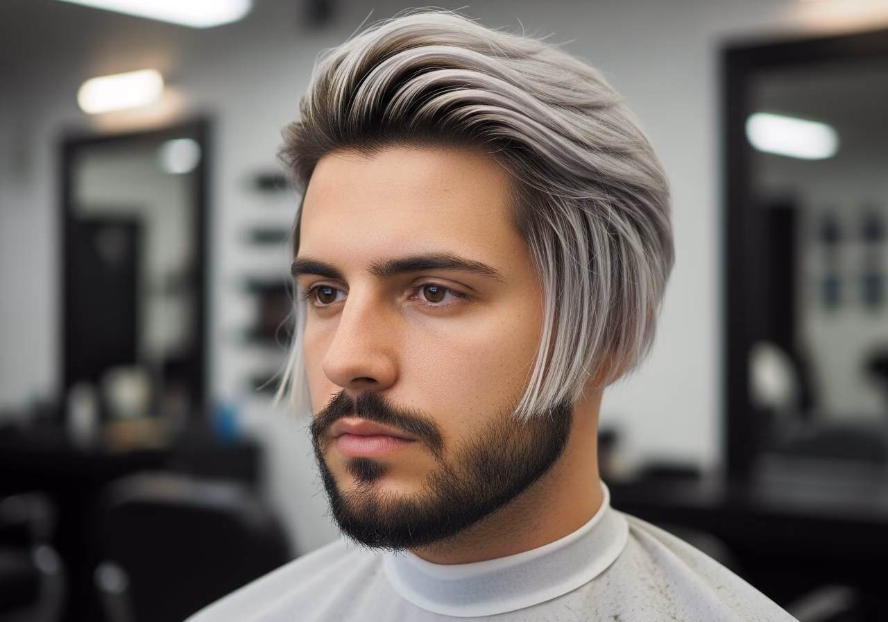 Two Tone Curtains Haircut — curtains haircut and middle part for men in 2026