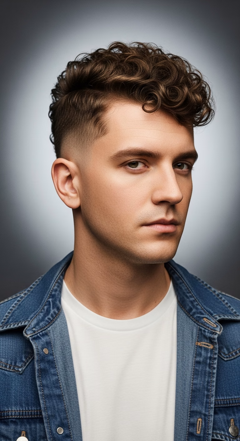 Spiky Faux Hawk — for men with round face shapes in 2026