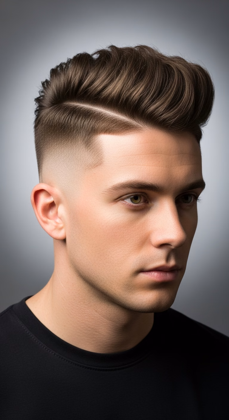 High Fade Short Textured Top Hybrid — for men experiencing hair loss or thinning in 2026