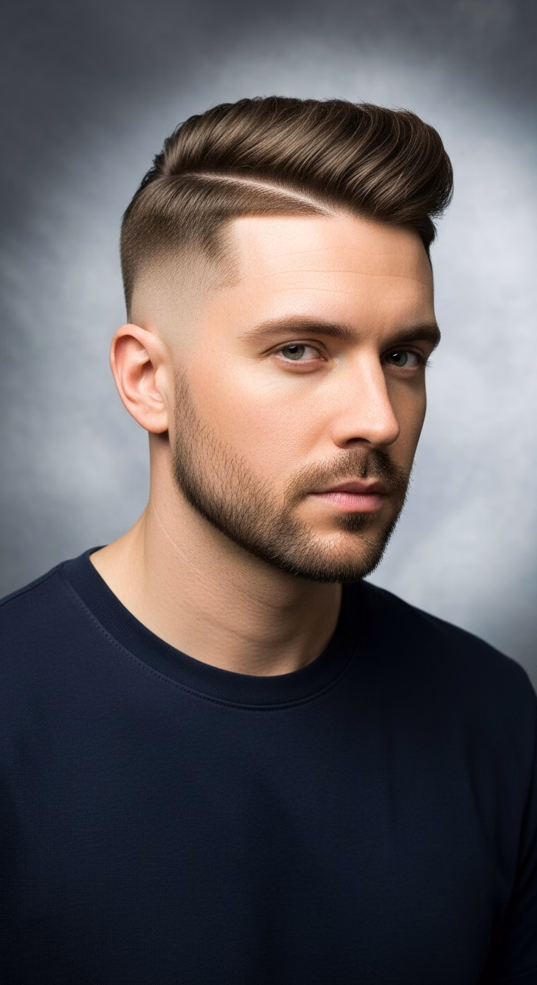 Mid Fade Crown Texture Hide — for men experiencing hair loss or thinning in 2026