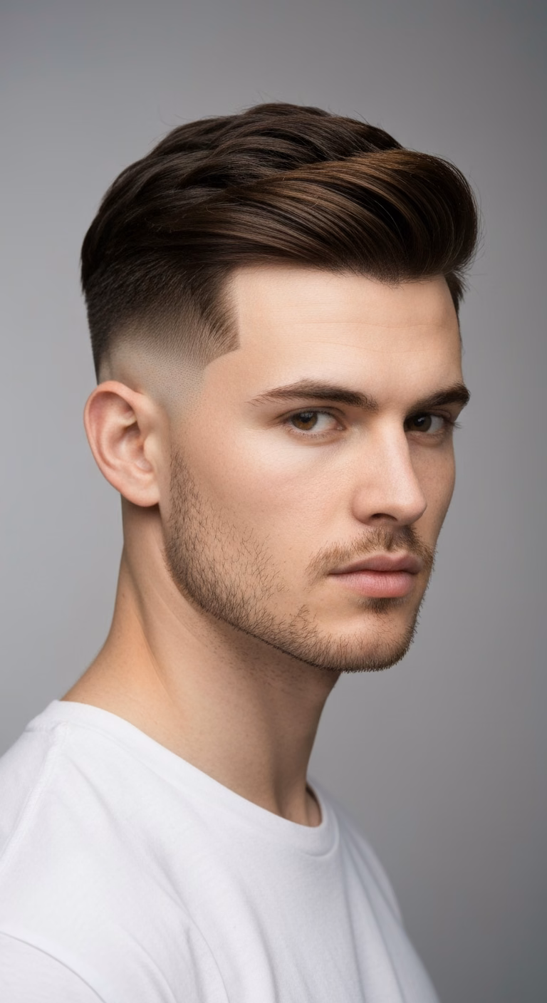 Oval Face Faux Hawk