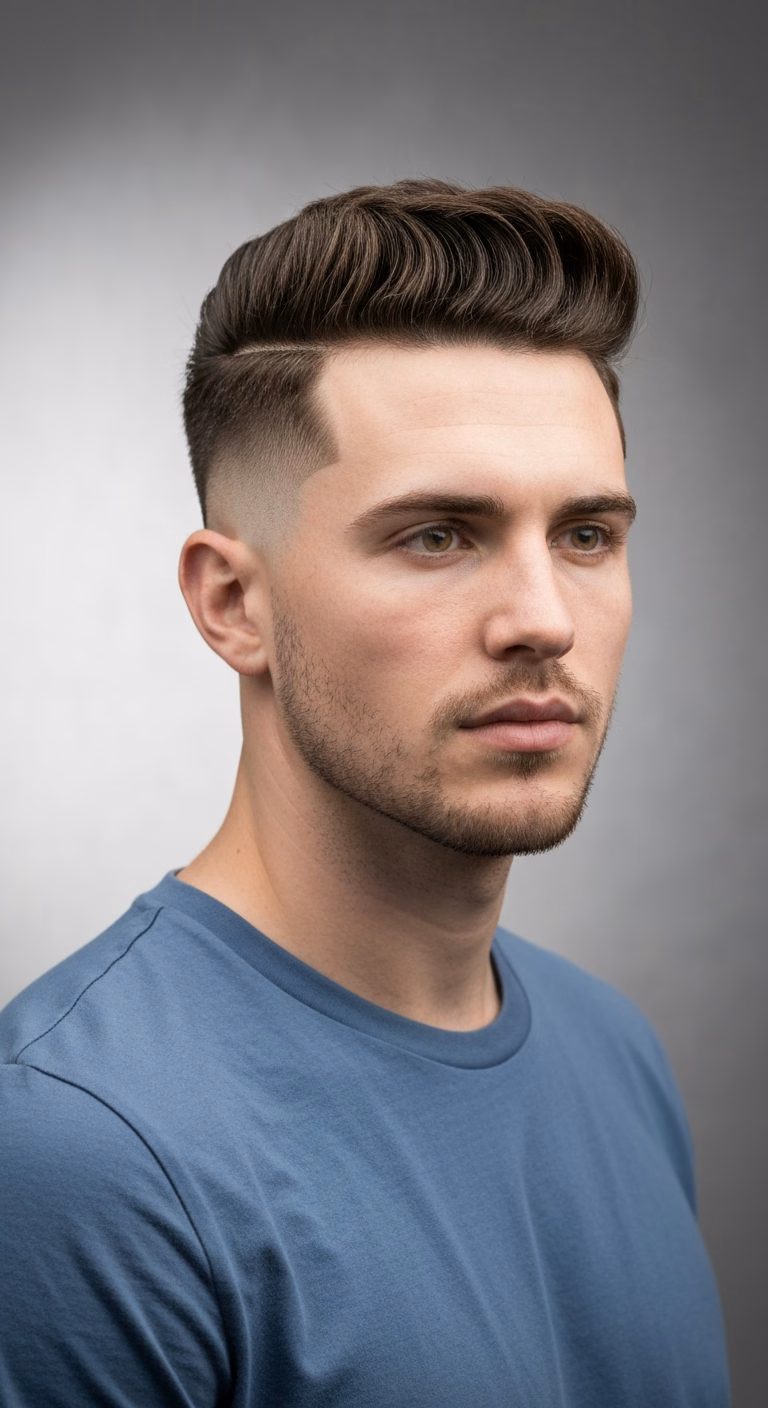 Round Face Faux Hawk