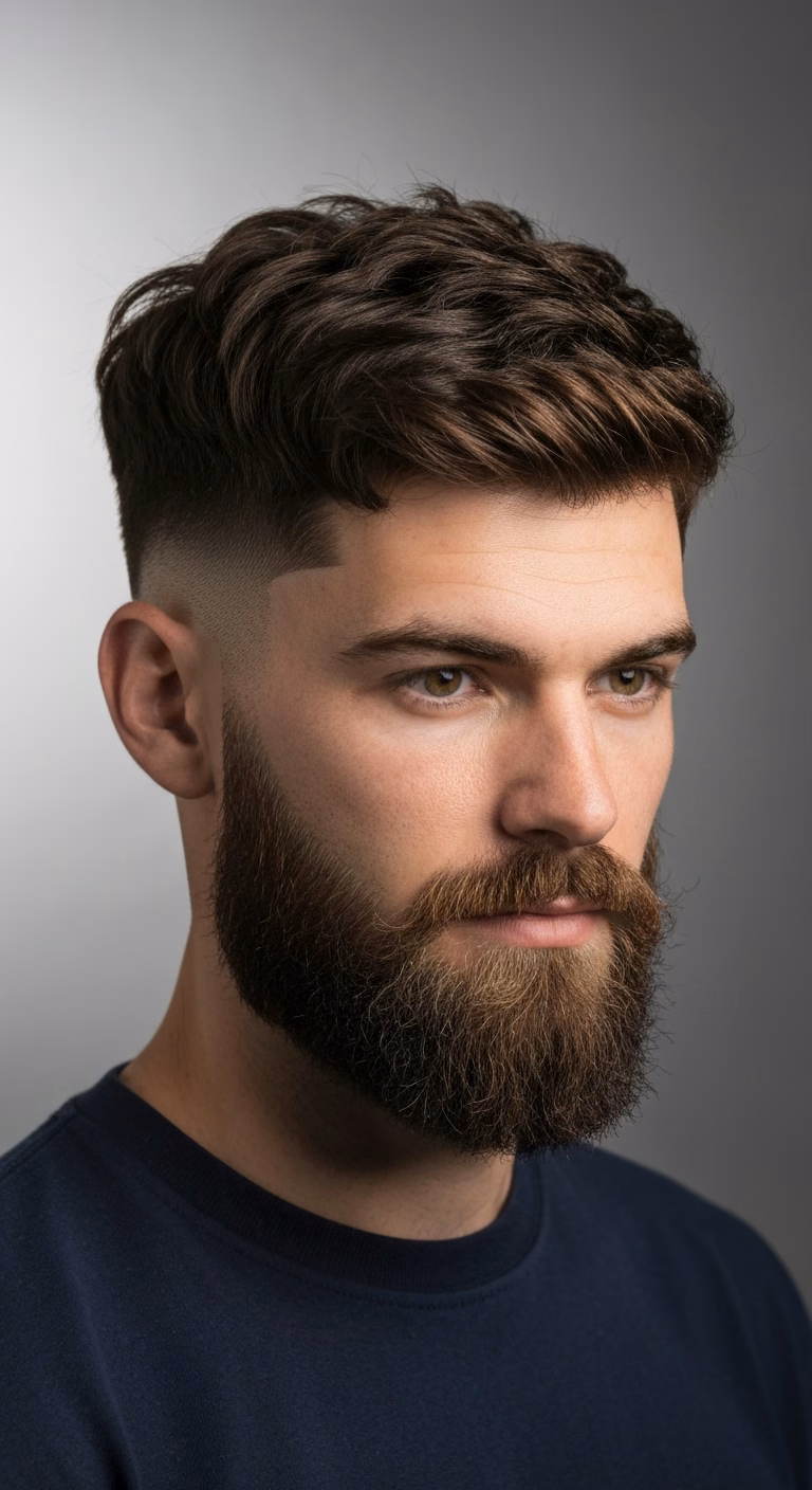 Bearded Grown Out Shag