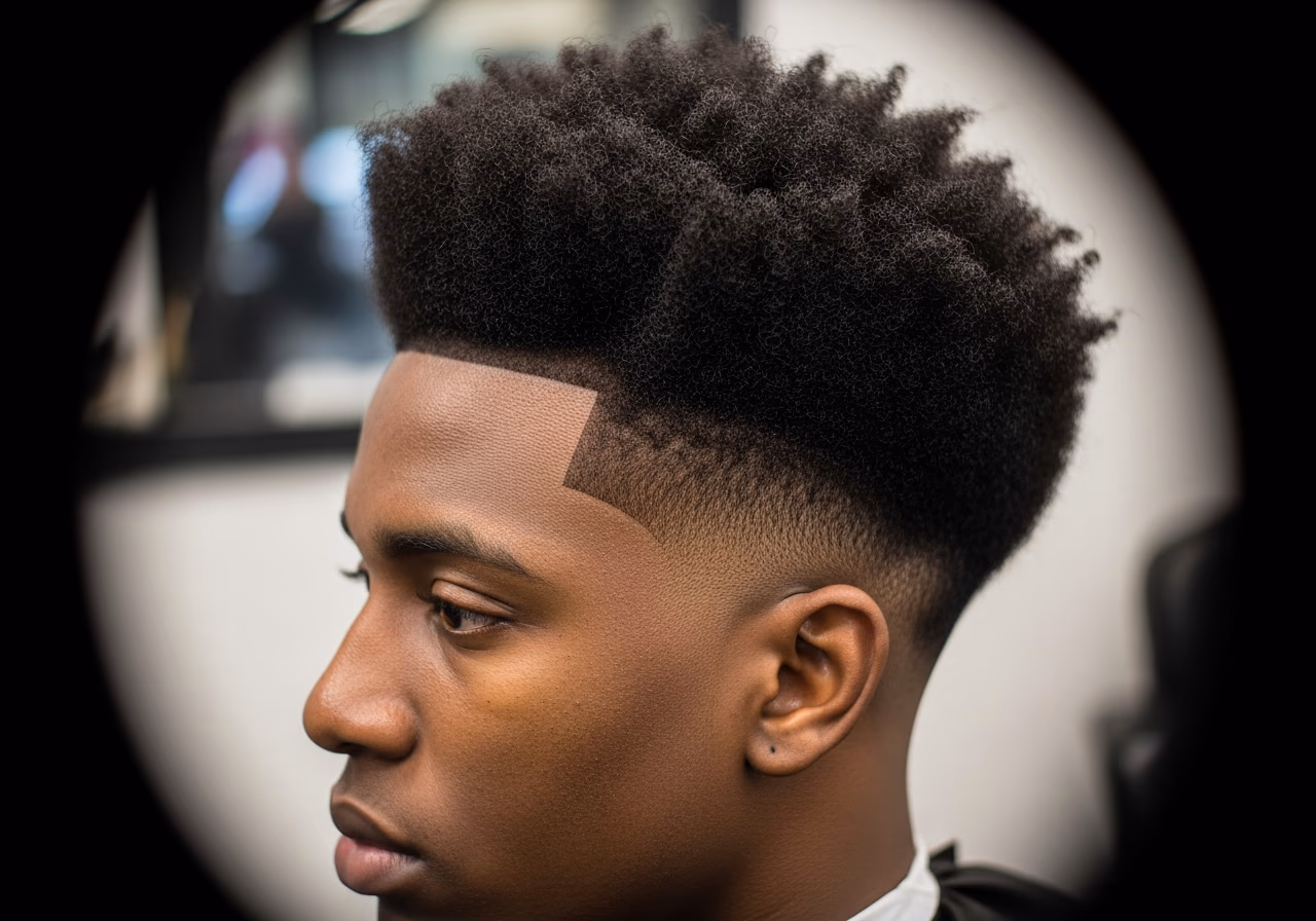 Burst Fade Natural 4b Fro — for Black men in 2026