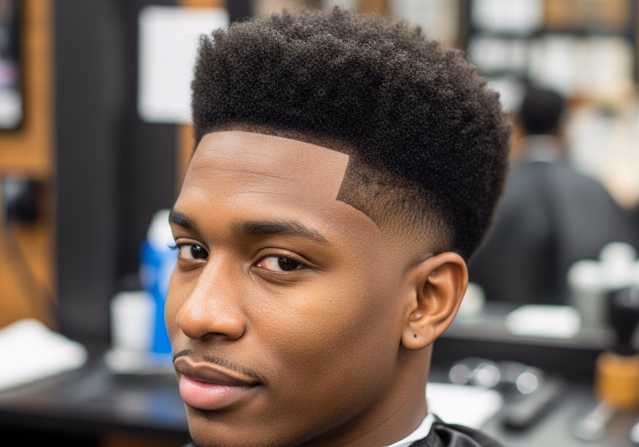 Burst Fade Rounded 4c Crop — for Black men in 2026