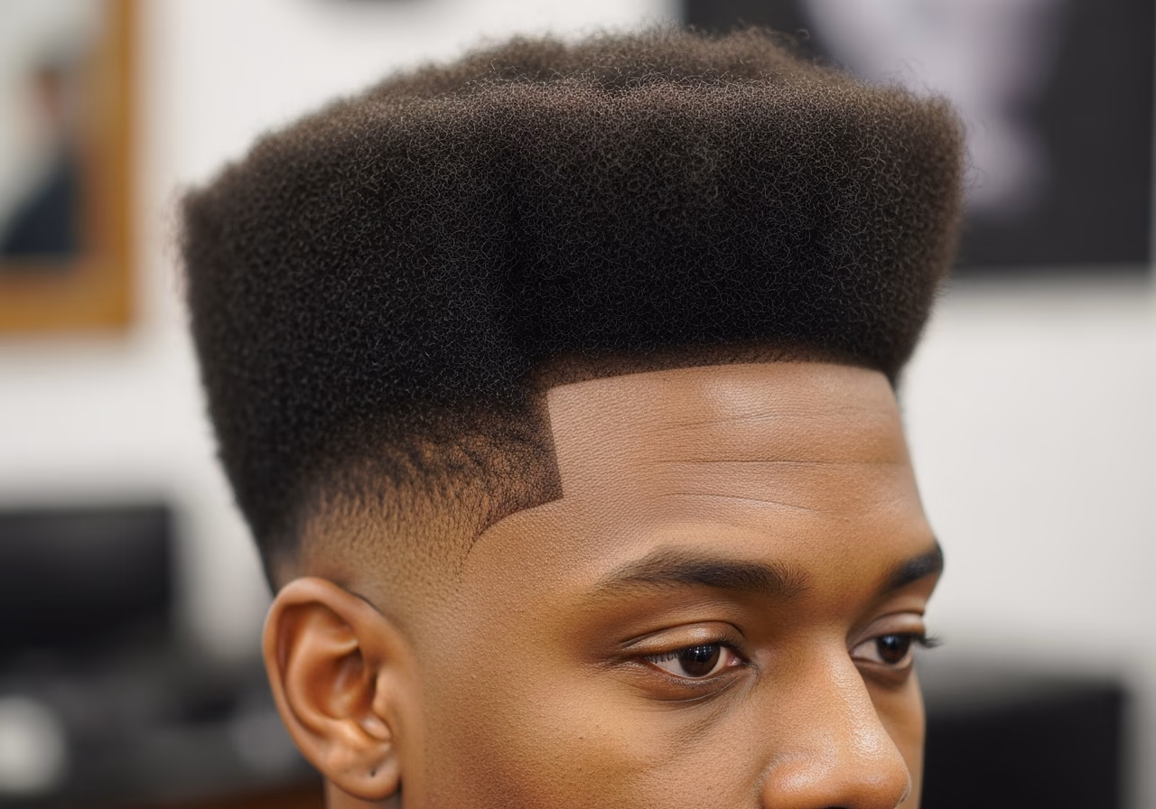 High Fade Wide Afro Crown — for Black men in 2026