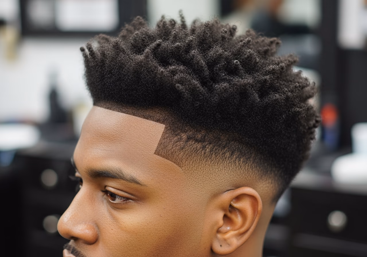 Low Fade Layered 3c Curls — for Black men in 2026