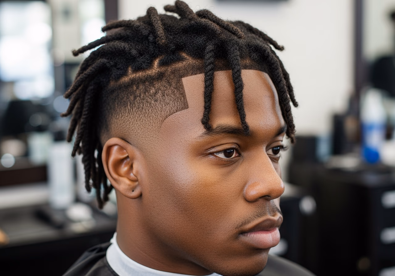 Mid Fade Long Top Twists — for Black men in 2026