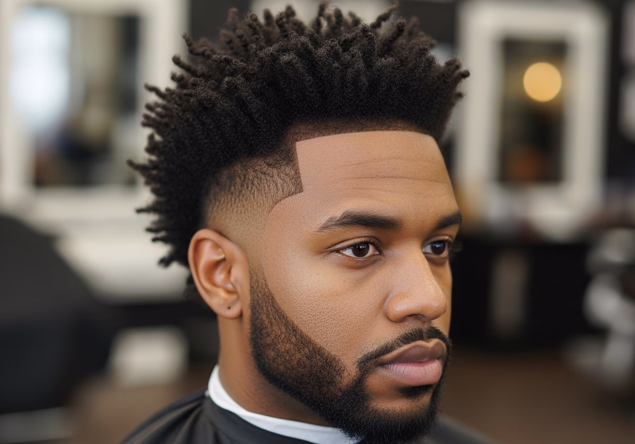 Mid Fade Two Strand Twist Out — for Black men in 2026