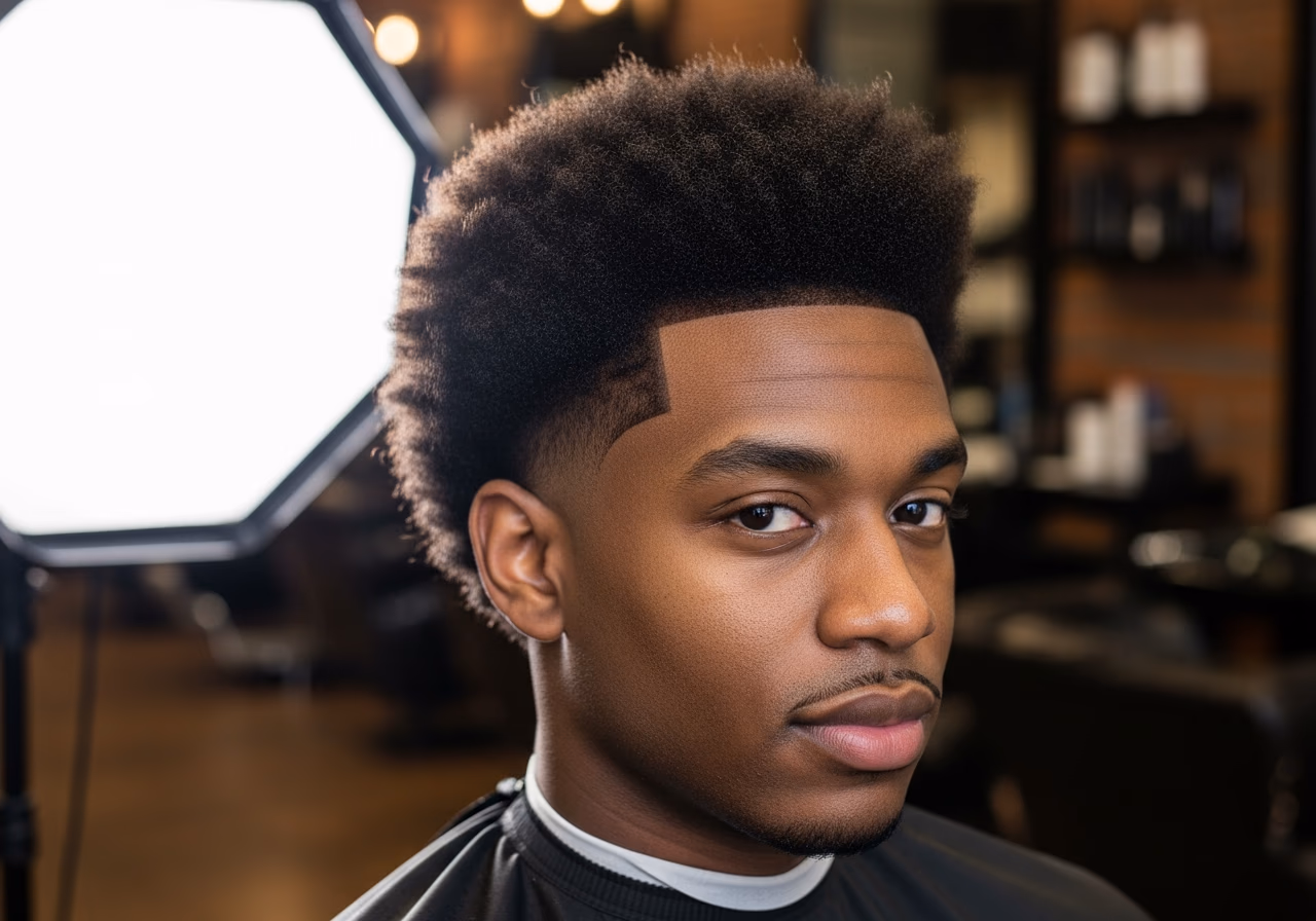 Skin Fade Natural Afro — for Black men in 2026