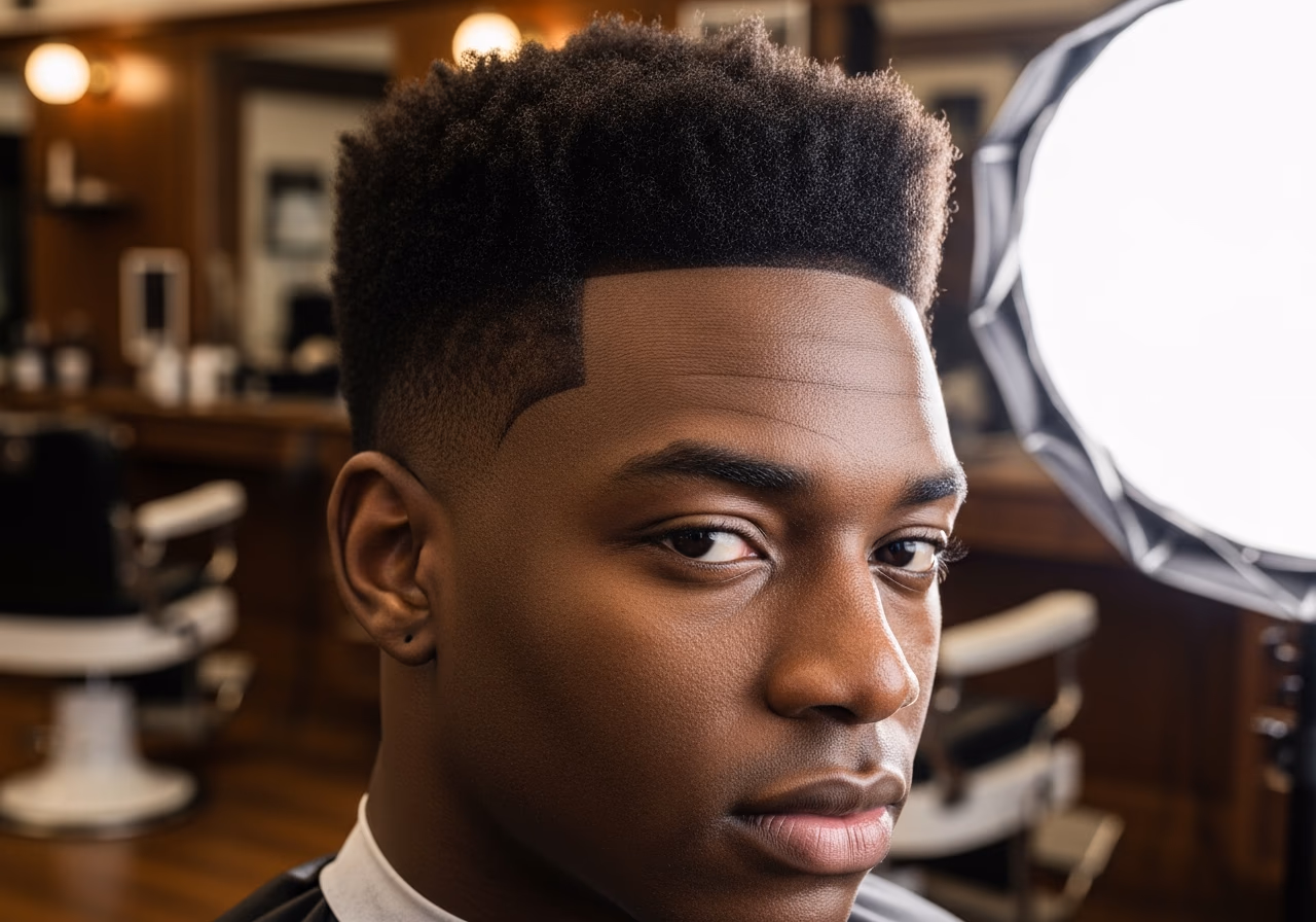 Textured 4c Crop Temple Volume — for Black men in 2026