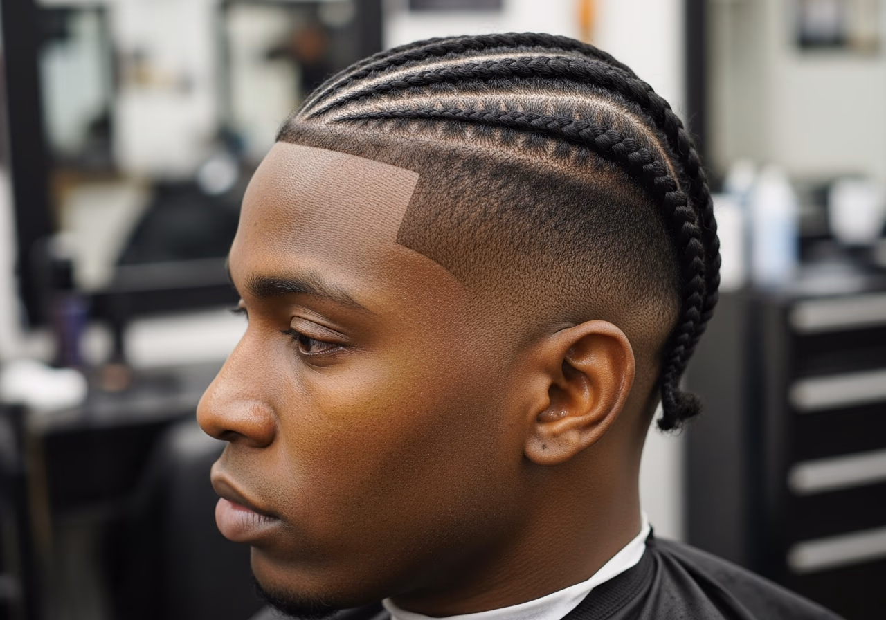 Undercut Braided Top — for Black men in 2026