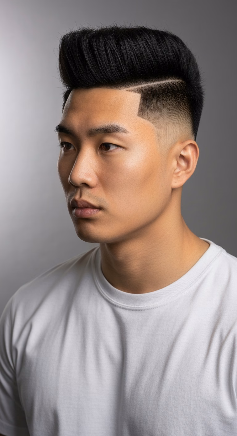 Asian High Top Fade