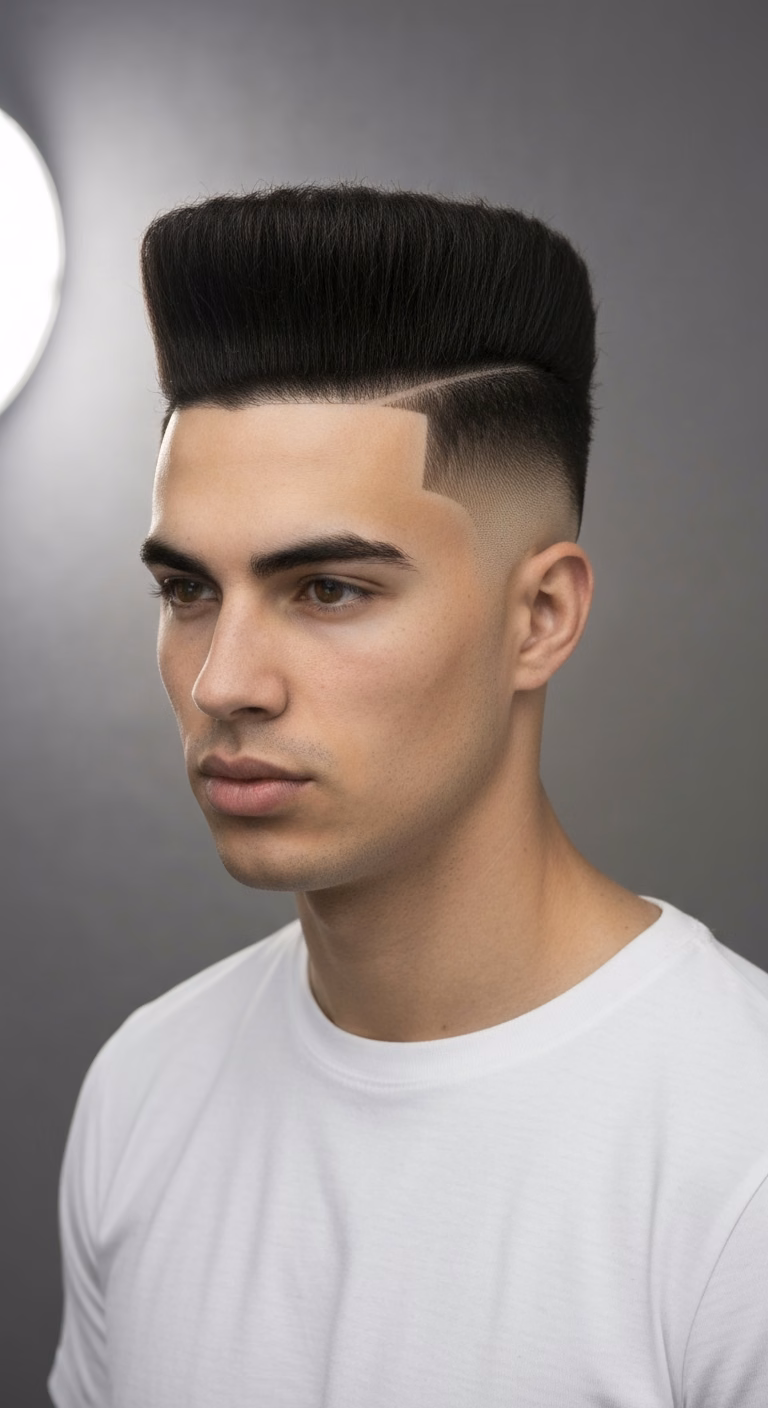 Clean Shaven High Top Fade