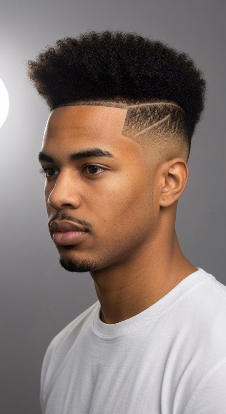 Coily 4c High Top Fade