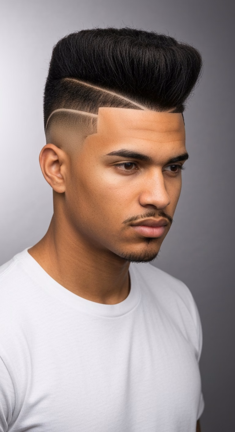 Diamond Face High Top Fade