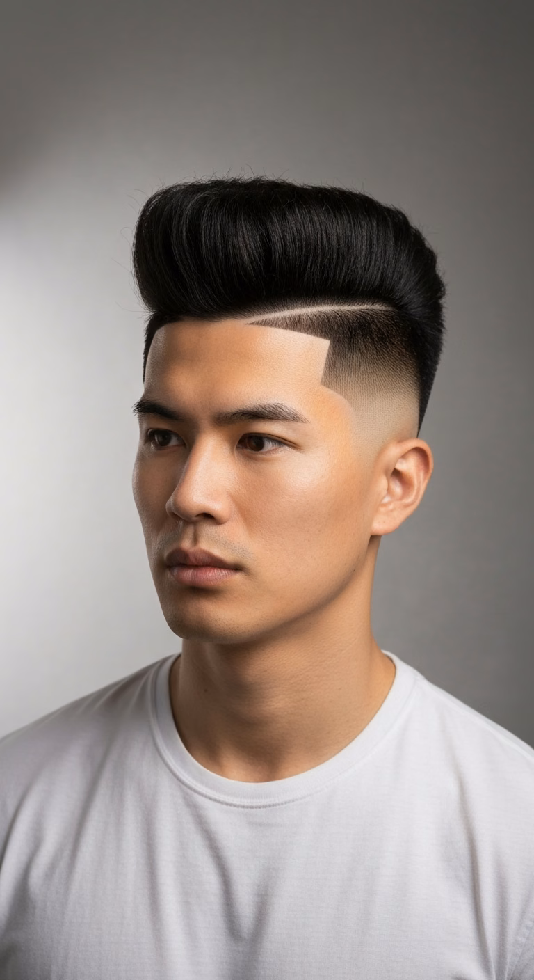Korean High Top Fade