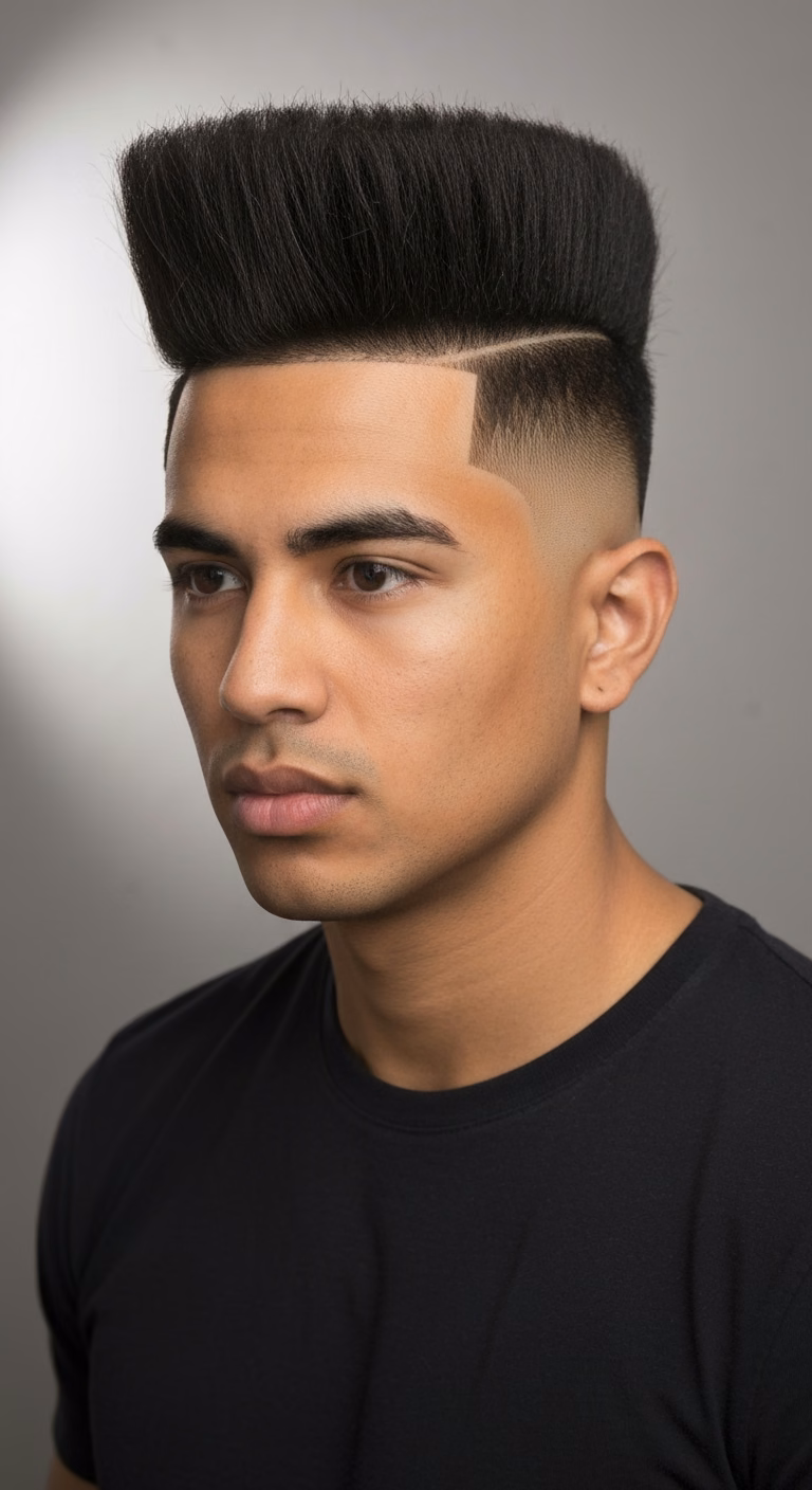 Latino High Top Fade