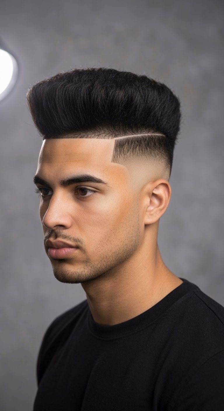 Lifted High Top Fade