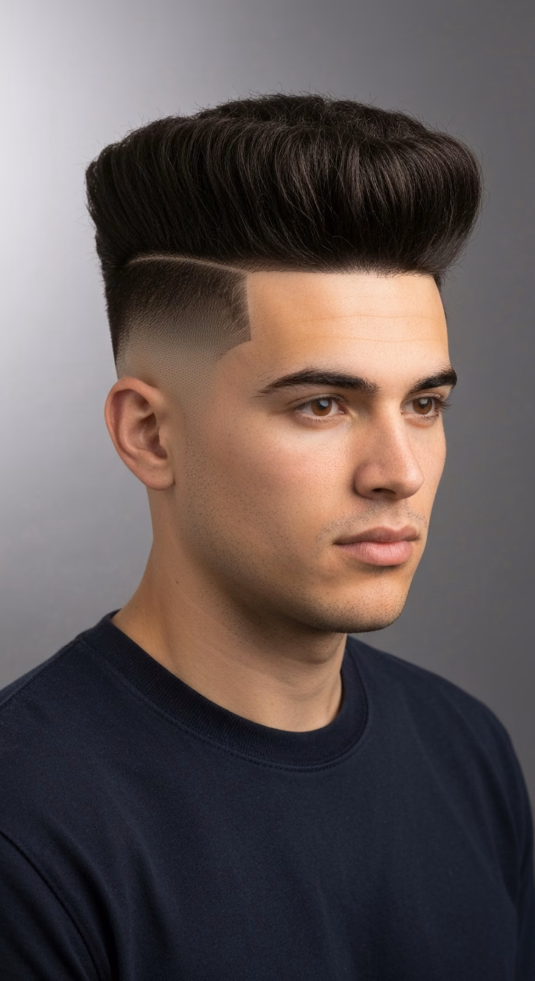 Mid Fade High Top Fade