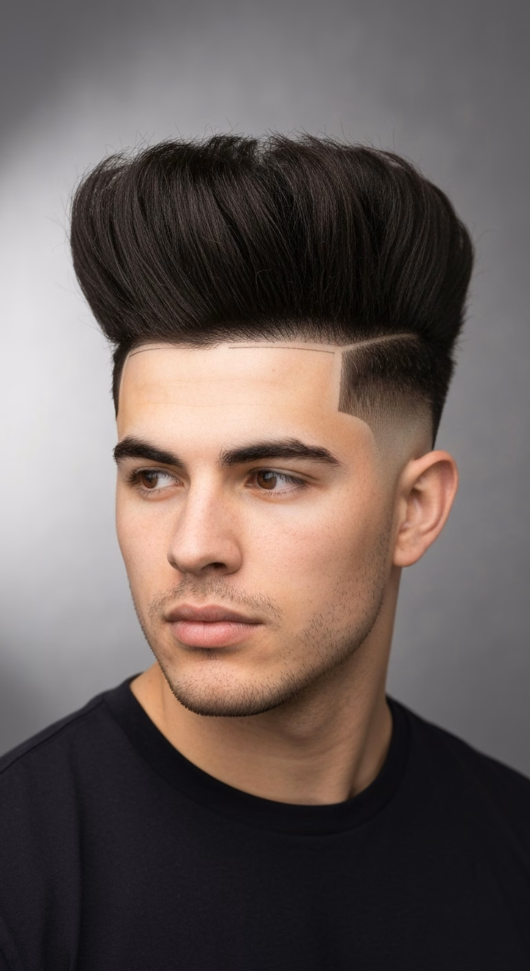 Thick Hair High Top Fade