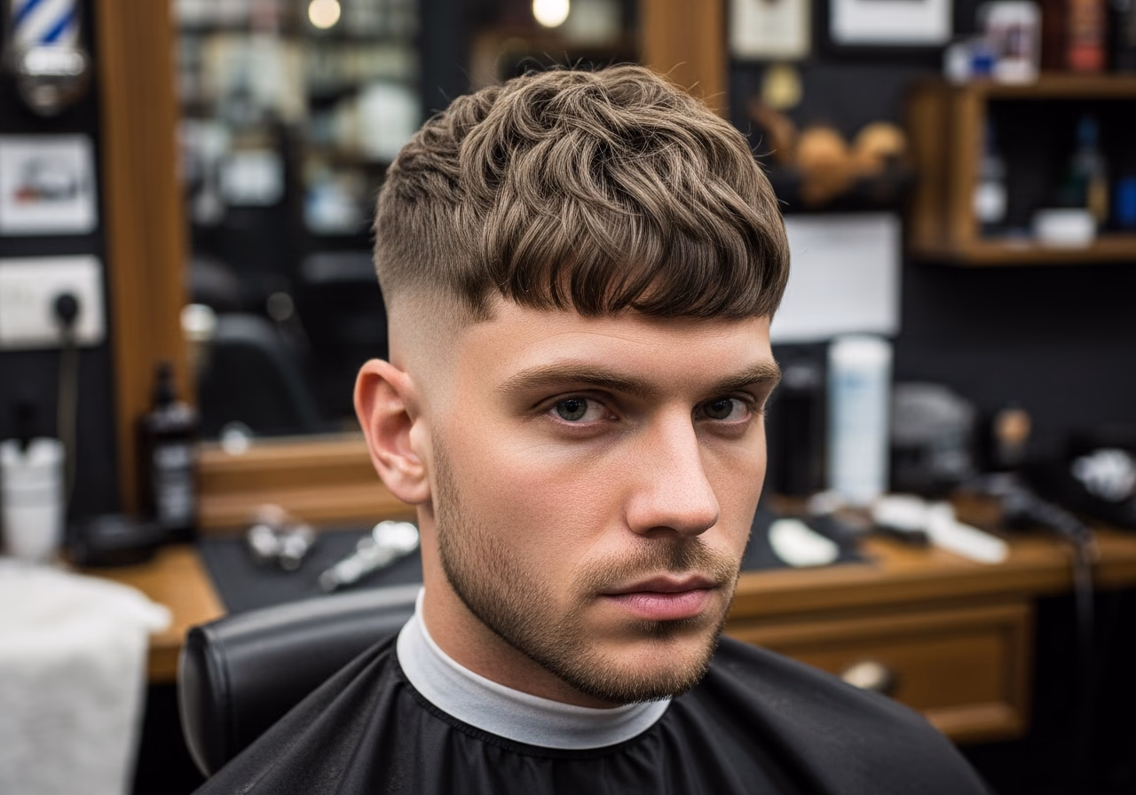 Low Fade Wide Fringe — for men with long or rectangular face shapes in 2026