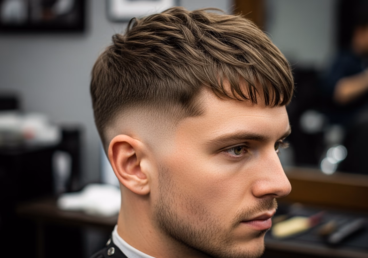 Maximum Width Layered Crop — for men with long or rectangular face shapes in 2026