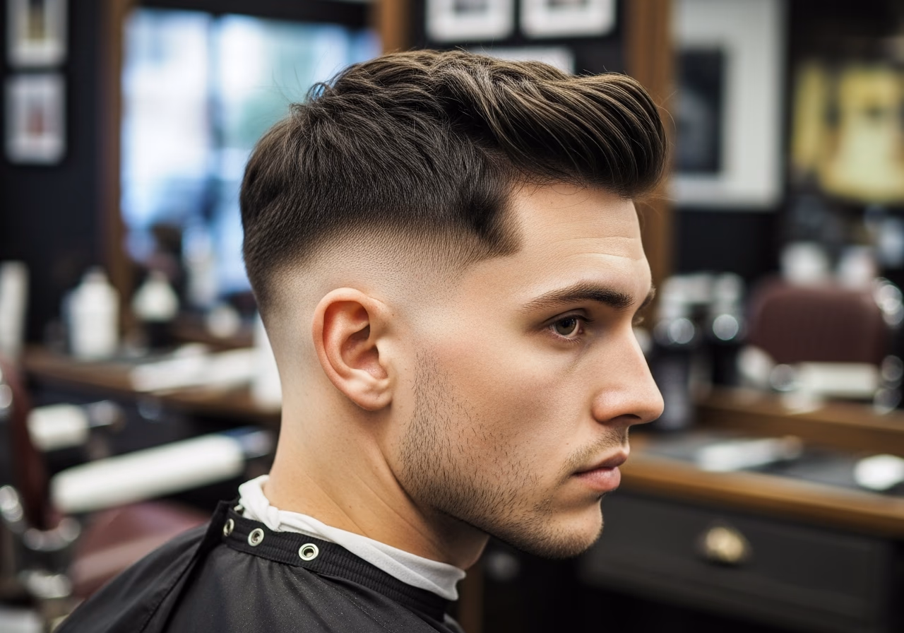 Rounded Side Part Crop — for men with long or rectangular face shapes in 2026