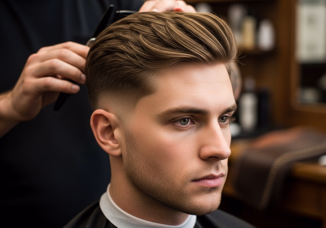 Rounded Side Volume Taper — for men with long or rectangular face shapes in 2026