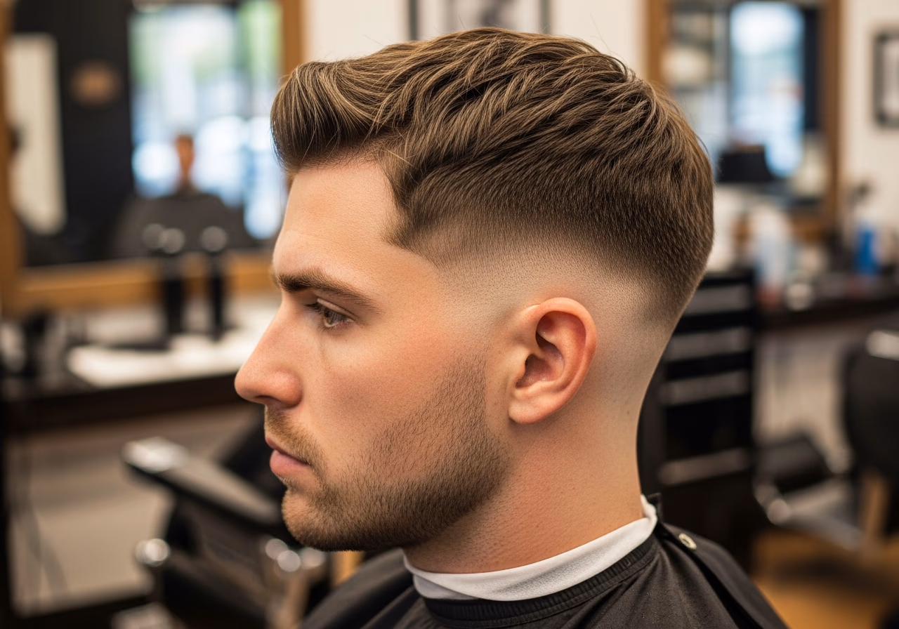 Wide Temple Boost Taper — for men with long or rectangular face shapes in 2026