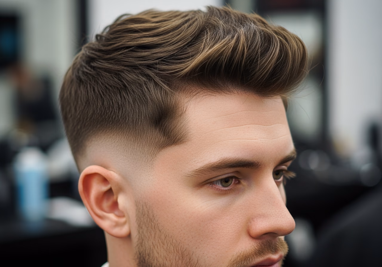 Wide Textured Crop — for men with long or rectangular face shapes in 2026