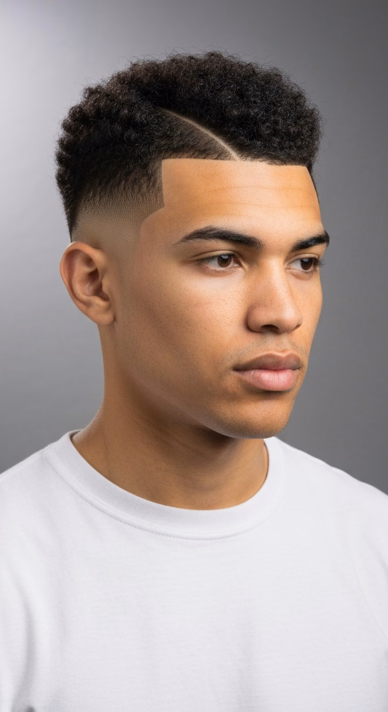 Classic Side Part Fade — for men with round face shapes in 2026