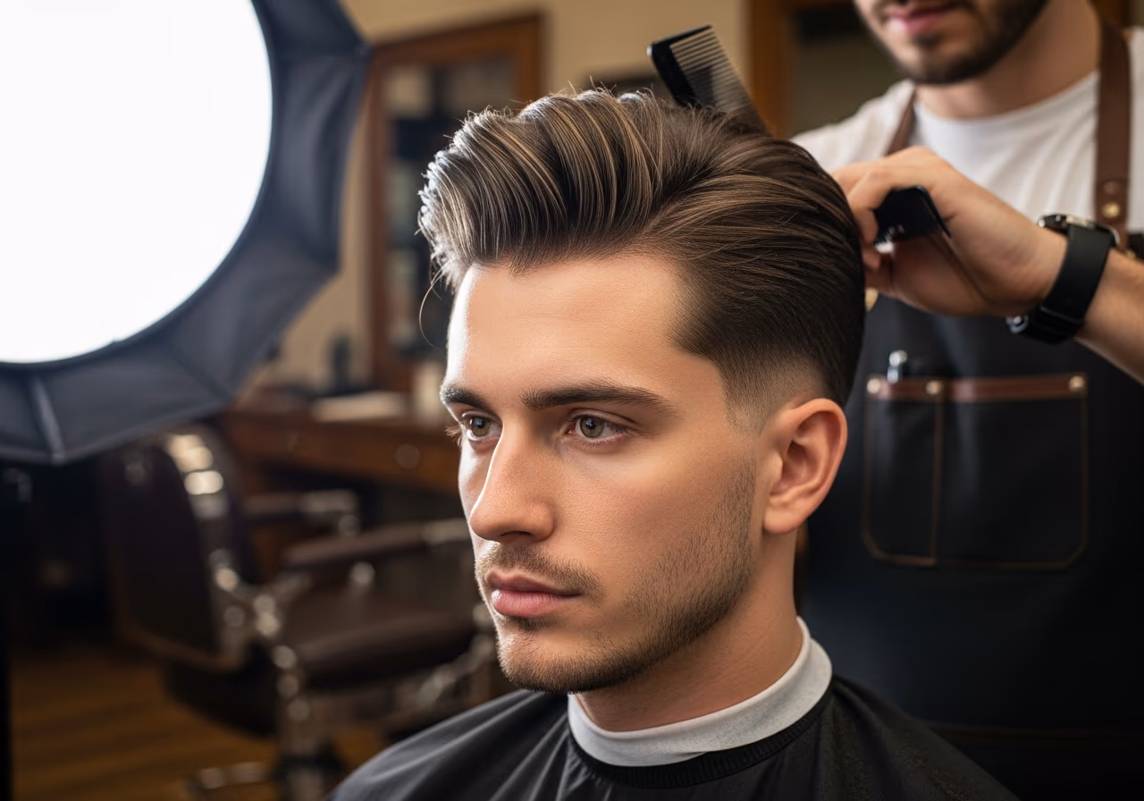 Cool Pomp — for men with round face shapes in 2026