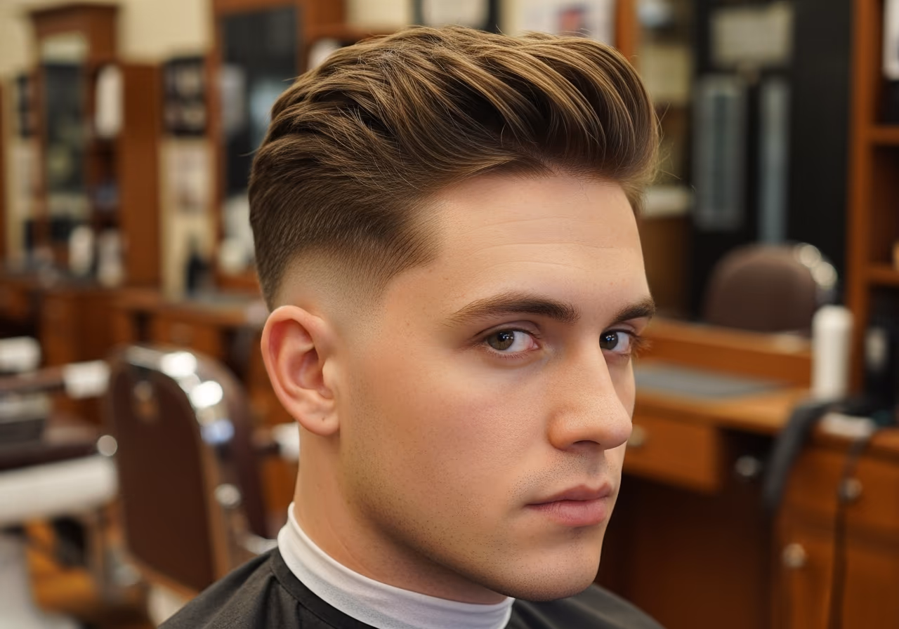 Drop Fade Round — for men with round face shapes in 2026