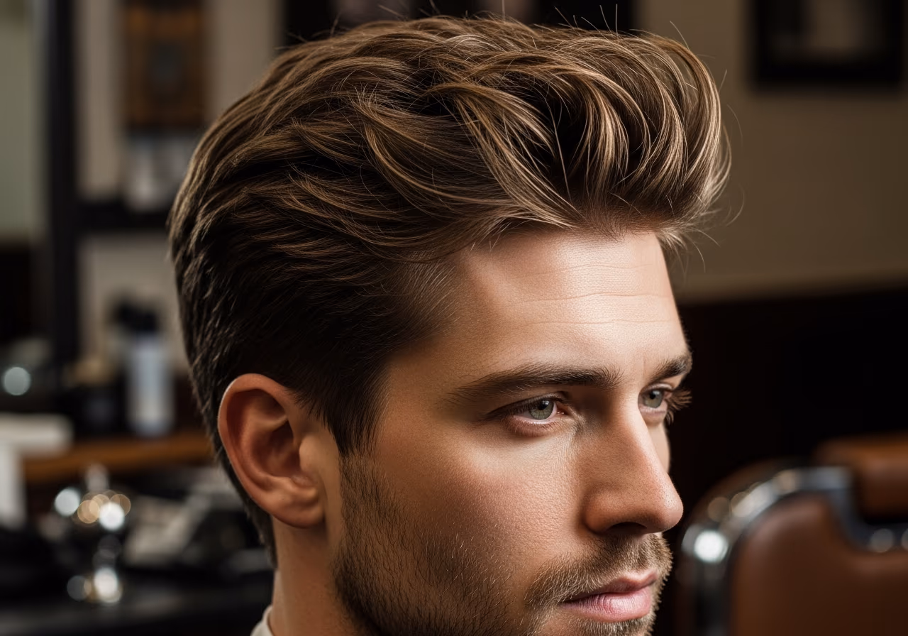 Messy Quiff — for men with round face shapes in 2026