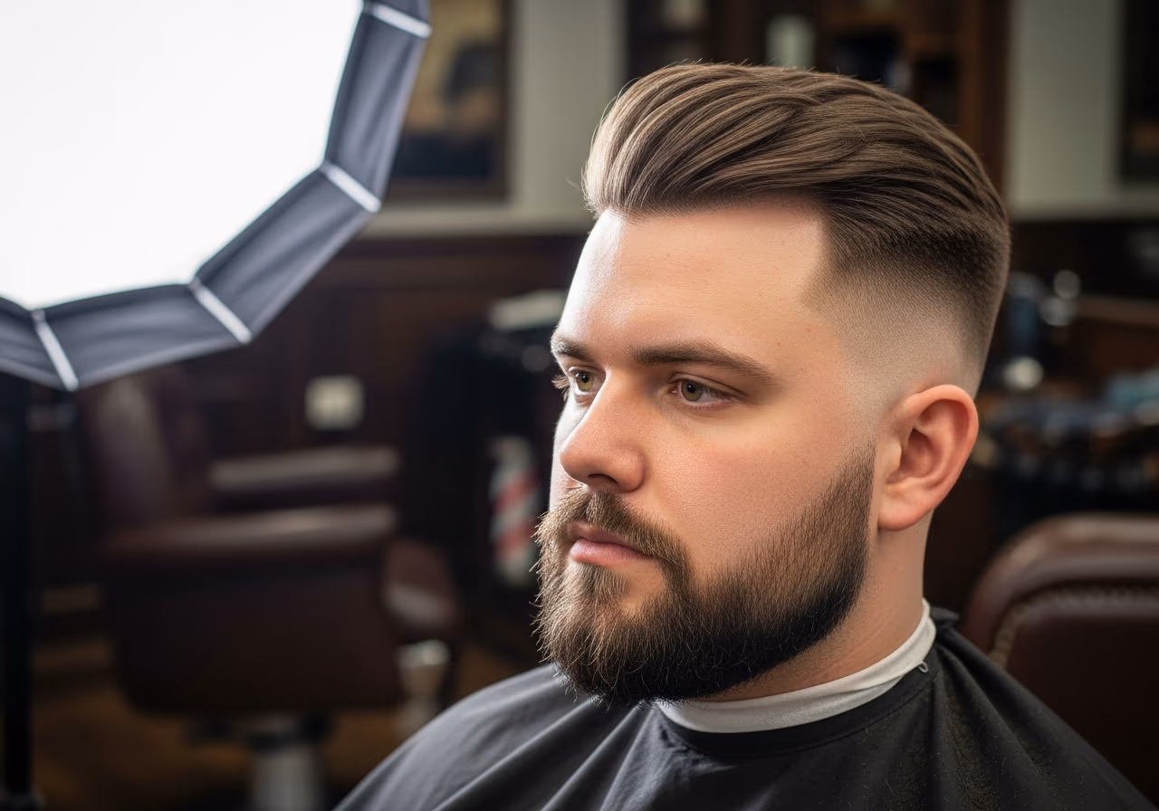 Mid Fade — for men with round face shapes in 2026
